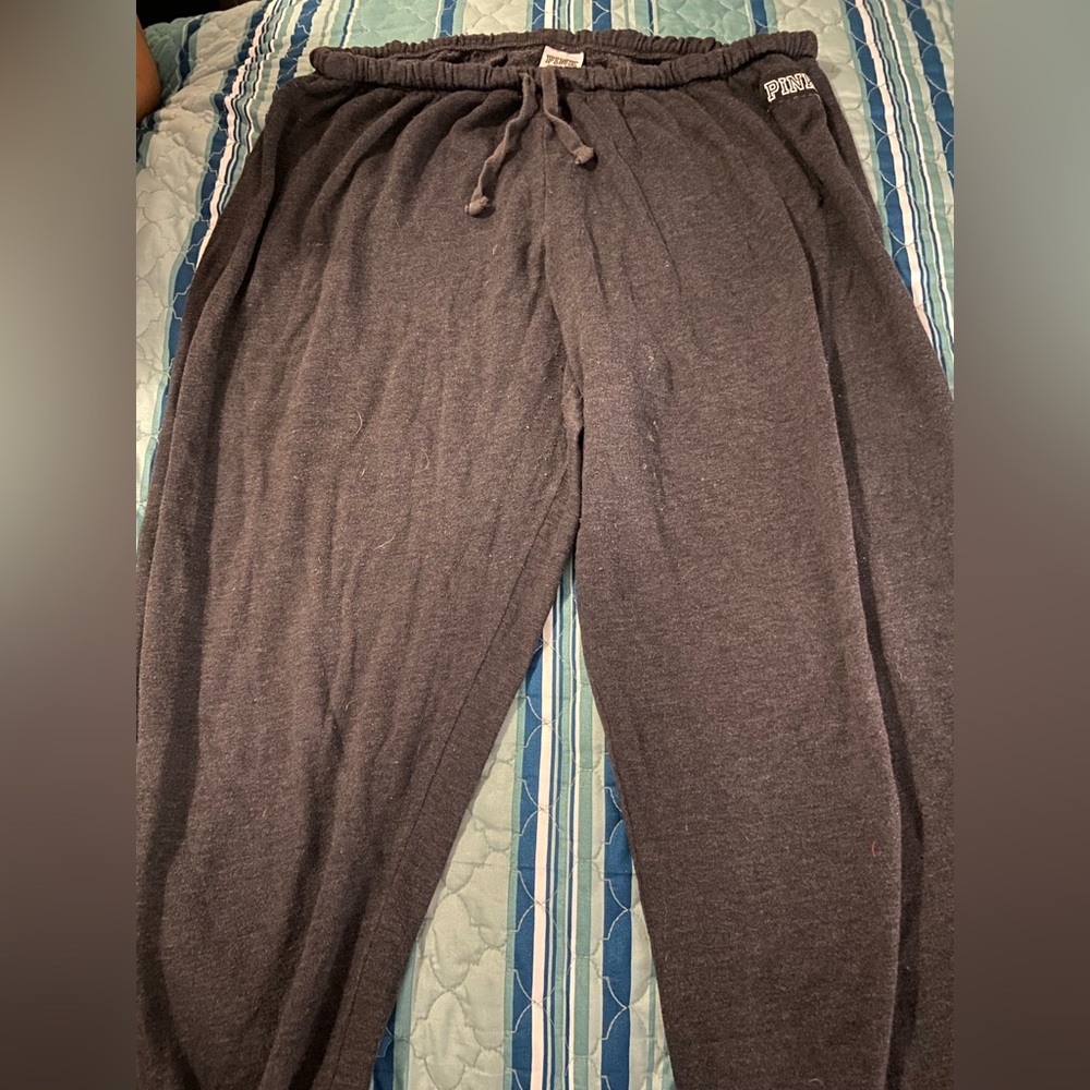 Pink Victoria secret large sweatpants